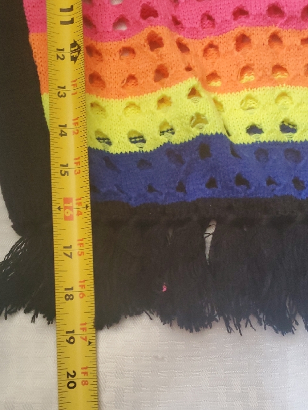 Capsulle Bright Crochet Stripe Crop Top Set - Picture 4 of 10